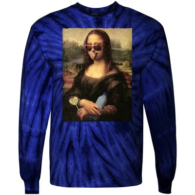 Mona Lisa I'm Ready Funny Party Tie-Dye Long Sleeve Shirt