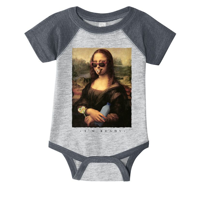 Mona Lisa I'm Ready Funny Party Infant Baby Jersey Bodysuit