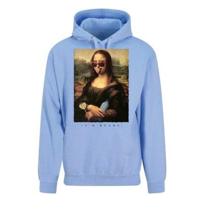 Mona Lisa I'm Ready Funny Party Unisex Surf Hoodie