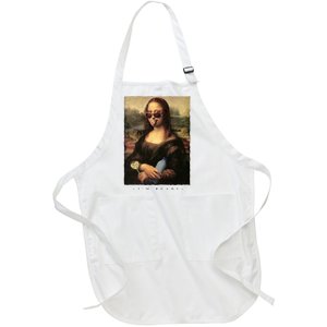 Mona Lisa I'm Ready Funny Party Full-Length Apron With Pockets