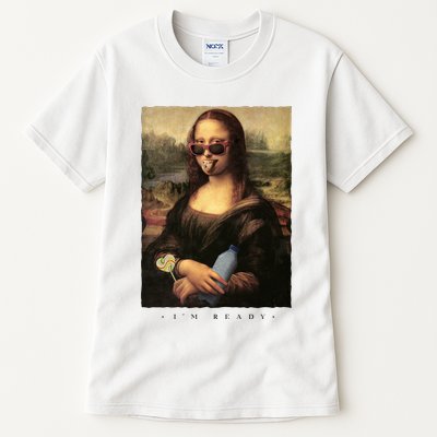 Mona Lisa I'm Ready Funny Party Tall T-Shirt