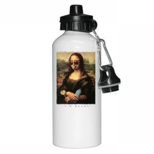 Mona Lisa I'm Ready Funny Party Aluminum Water Bottle