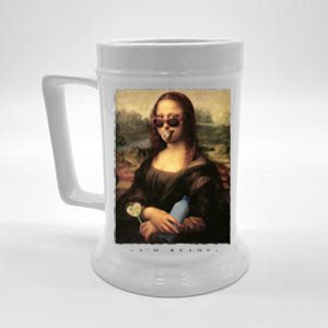 Mona Lisa I'm Ready Funny Party Beer Stein