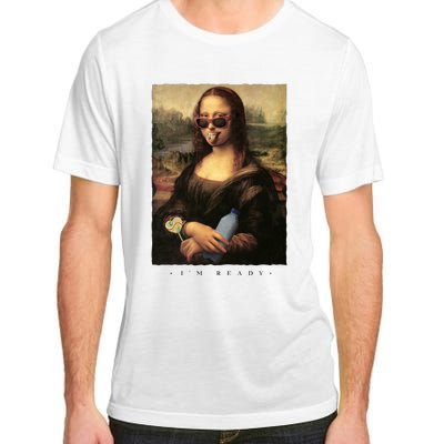 Mona Lisa I'm Ready Funny Party Adult ChromaSoft Performance T-Shirt