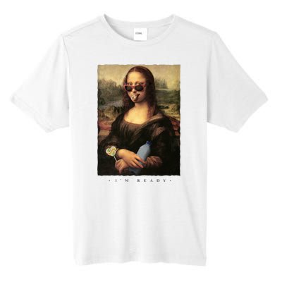 Mona Lisa I'm Ready Funny Party Tall Fusion ChromaSoft Performance T-Shirt