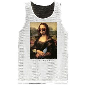 Mona Lisa I'm Ready Funny Party Mesh Reversible Basketball Jersey Tank