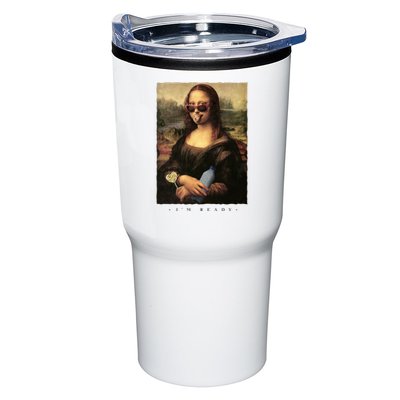 Mona Lisa I'm Ready Funny Party Tumbler