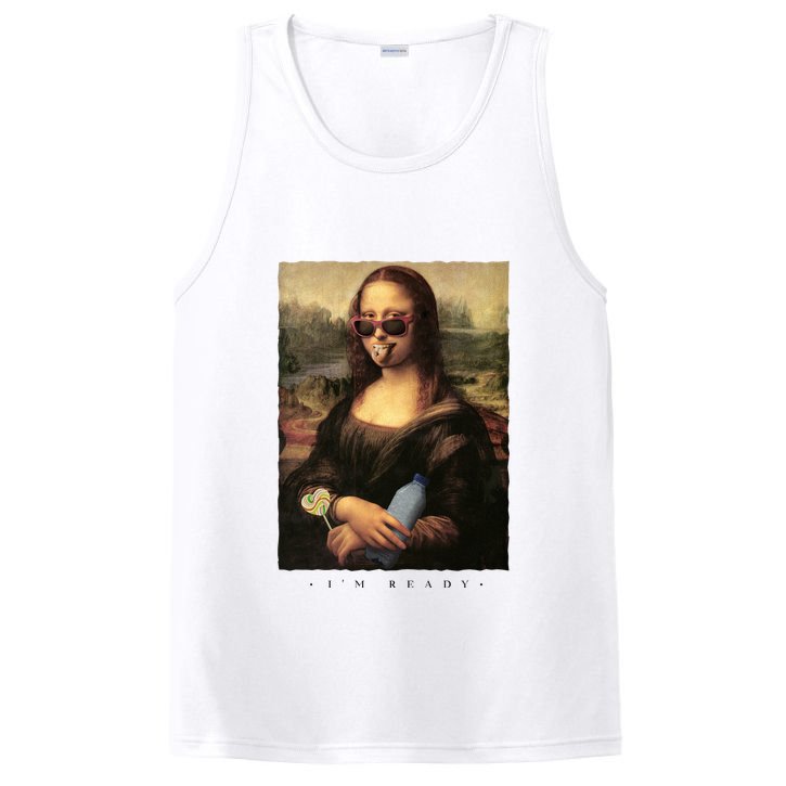 Mona Lisa I'm Ready Funny Party PosiCharge Competitor Tank