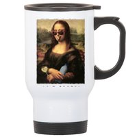 Mona Lisa I'm Ready Funny Party Stainless Steel Travel Mug