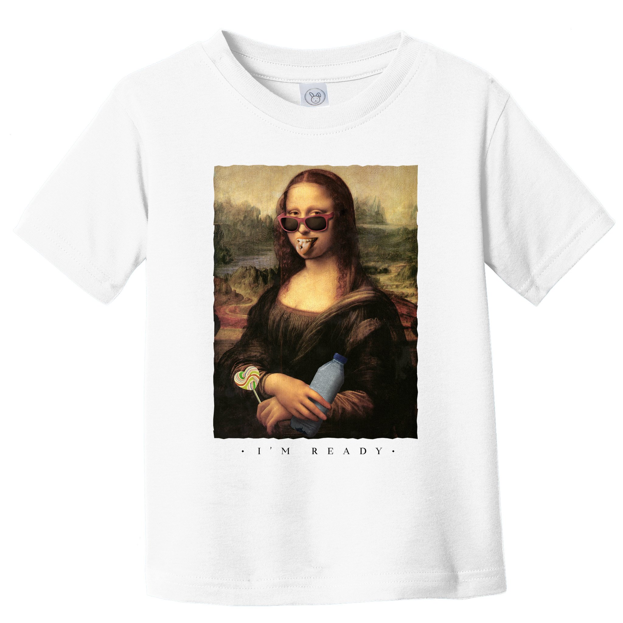 Mona Lisa I'm Ready Funny Party Toddler T-Shirt