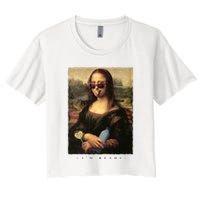 Mona Lisa I'm Ready Funny Party Crop Top