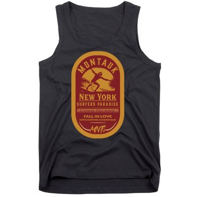 Montauk Long Island Surfers Paradise Tank Top