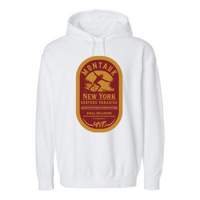 Montauk Long Island Surfers Paradise Garment-Dyed Fleece Hoodie