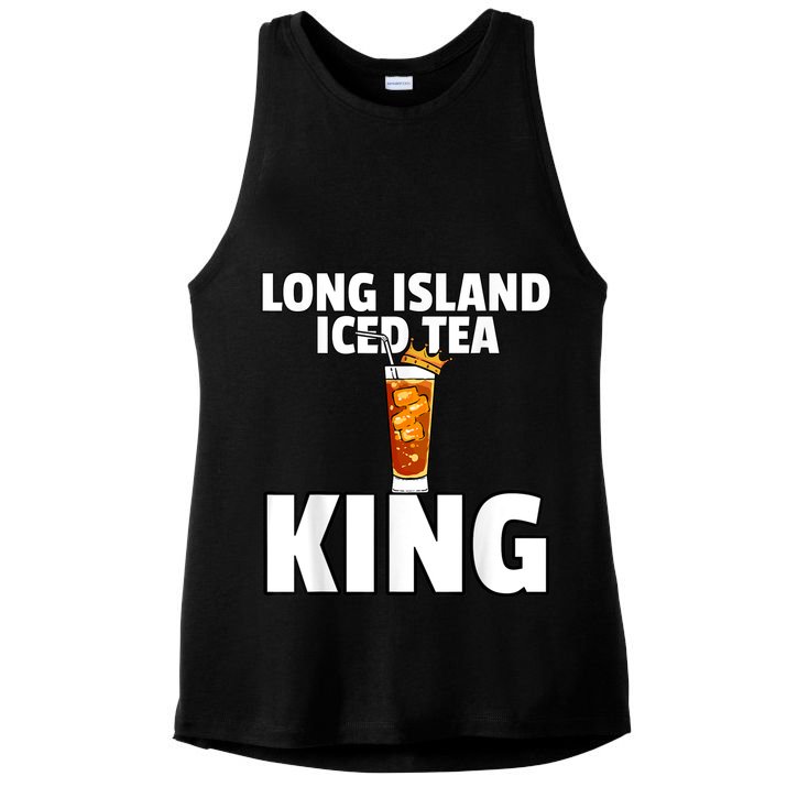 Mens Long Island Iced Tea For King Ladies PosiCharge Tri-Blend Wicking Tank