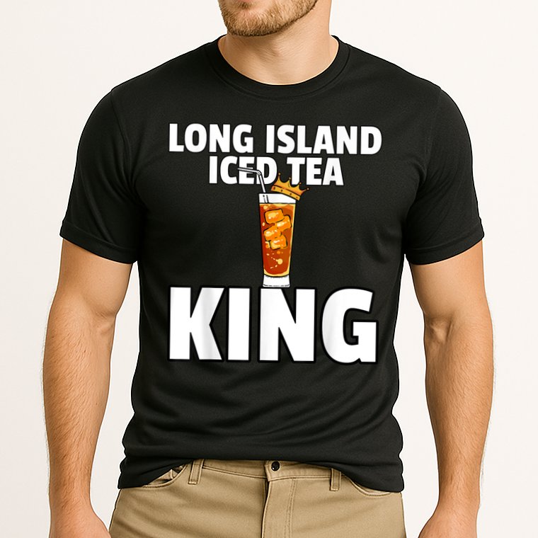 Mens Long Island Iced Tea For King Cooling Performance Crew T-Shirt