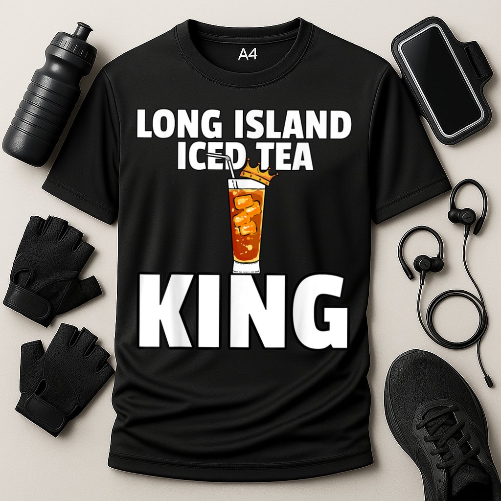 Mens Long Island Iced Tea For King Cooling Performance Crew T-Shirt