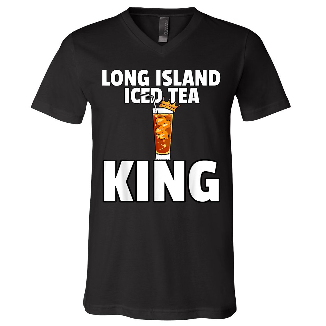 Mens Long Island Iced Tea For King V-Neck T-Shirt