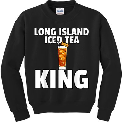 Mens Long Island Iced Tea For King Kids Sweatshirt