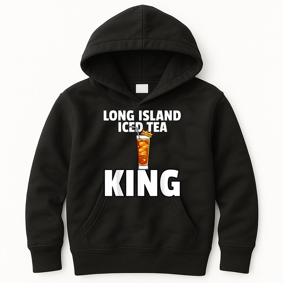 Mens Long Island Iced Tea For King Kids Hoodie