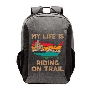 My Life Is Riding On Trail Quad ATV Squad USA Flag 4 Wheeler Vector Backpack