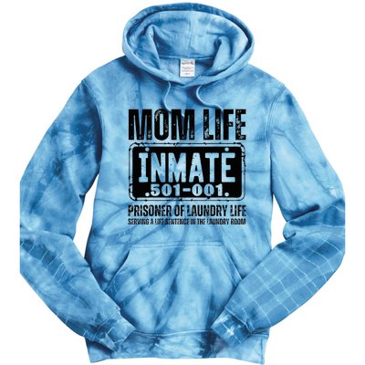 Mom Life Inmate Funny Halloween Costume Family Matching Tie Dye Hoodie