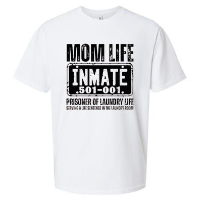 Mom Life Inmate Funny Halloween Costume Family Matching Sueded Cloud Jersey T-Shirt