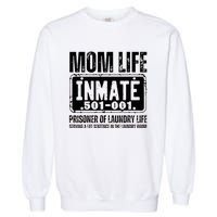 Mom Life Inmate Funny Halloween Costume Family Matching Garment-Dyed Sweatshirt