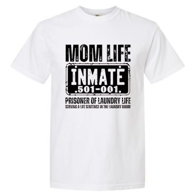 Mom Life Inmate Funny Halloween Costume Family Matching Garment-Dyed Heavyweight T-Shirt