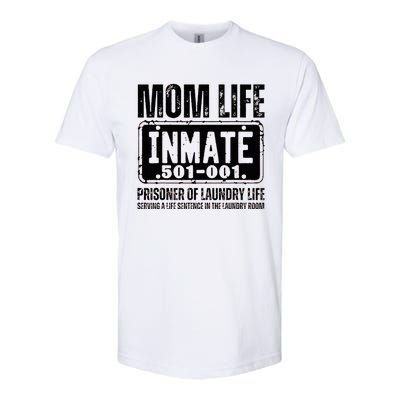 Mom Life Inmate Funny Halloween Costume Family Matching Softstyle CVC T-Shirt