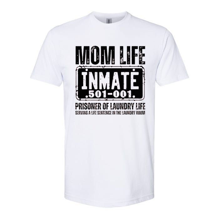 Mom Life Inmate Funny Halloween Costume Family Matching Softstyle CVC T-Shirt