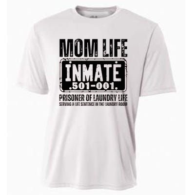 Mom Life Inmate Funny Halloween Costume Family Matching Cooling Performance Crew T-Shirt