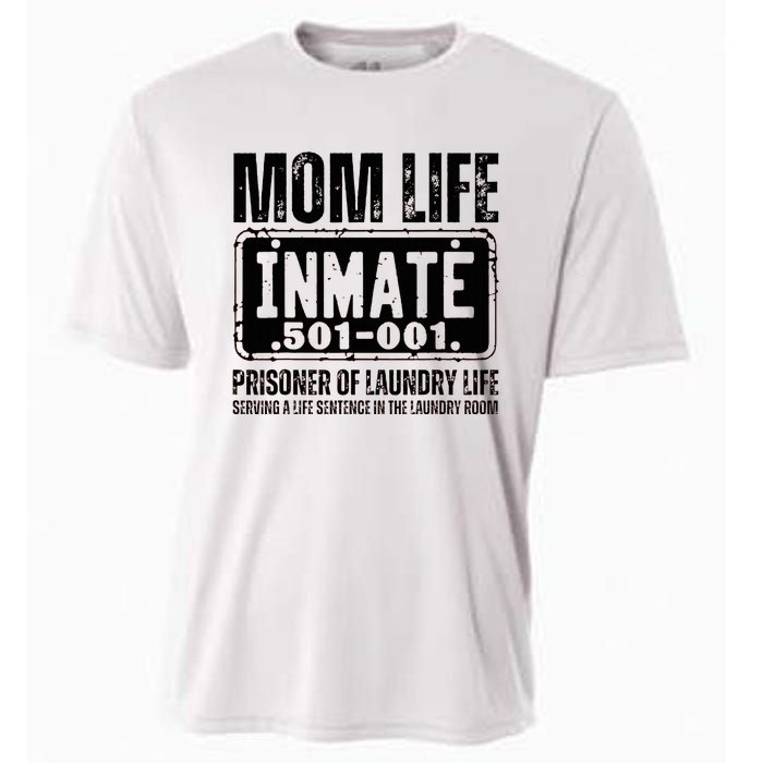 Mom Life Inmate Funny Halloween Costume Family Matching Cooling Performance Crew T-Shirt