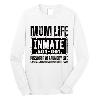 Mom Life Inmate Funny Halloween Costume Family Matching Long Sleeve Shirt