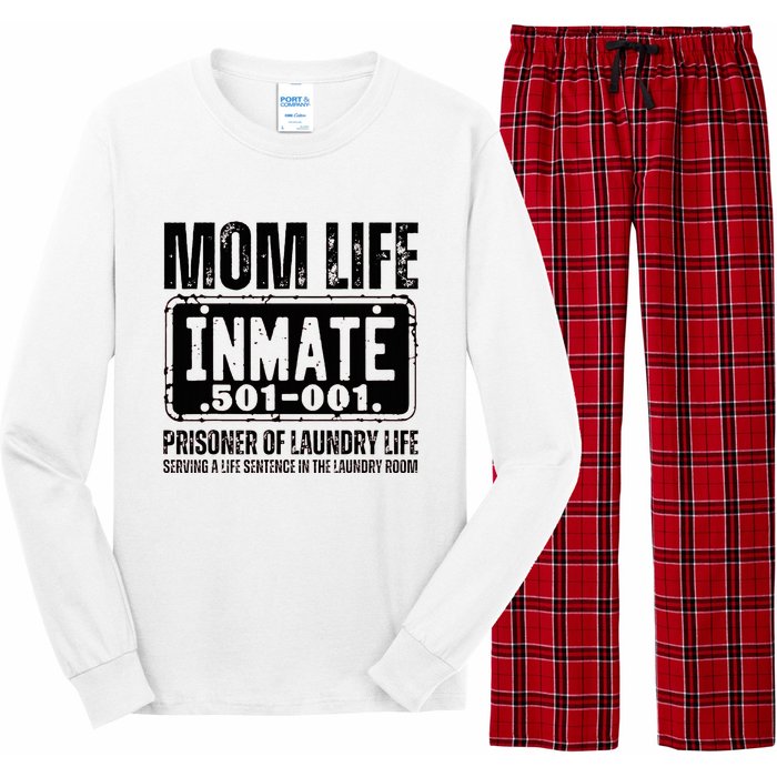 Mom Life Inmate Funny Halloween Costume Family Matching Long Sleeve Pajama Set