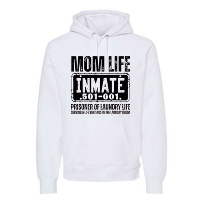 Mom Life Inmate Funny Halloween Costume Family Matching Premium Hoodie