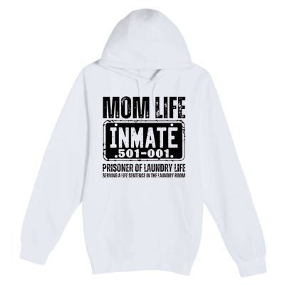 Mom Life Inmate Funny Halloween Costume Family Matching Premium Pullover Hoodie