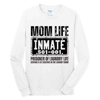 Mom Life Inmate Funny Halloween Costume Family Matching Tall Long Sleeve T-Shirt