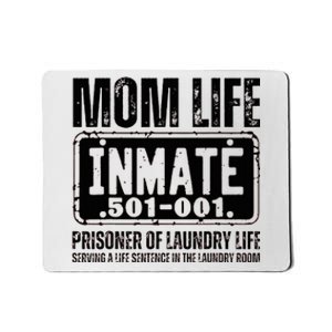 Mom Life Inmate Funny Halloween Costume Family Matching Mousepad