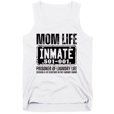 Mom Life Inmate Funny Halloween Costume Family Matching Tank Top