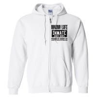 Mom Life Inmate Funny Halloween Costume Family Matching Full Zip Hoodie