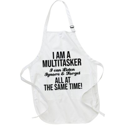 Multitasker Listen Ignore And Forget Funny Quote Apron