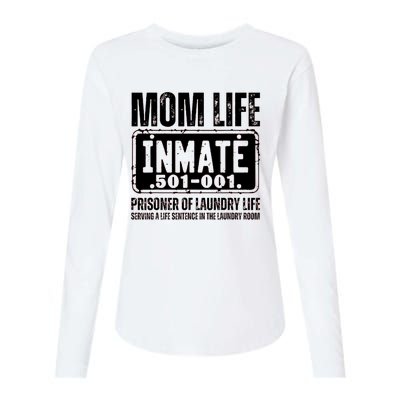 Mom Life Inmate Funny Halloween Costume Family Matching Womens Cotton Relaxed Long Sleeve T-Shirt