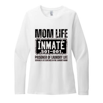 Mom Life Inmate Funny Halloween Costume Family Matching Womens CVC Long Sleeve Shirt