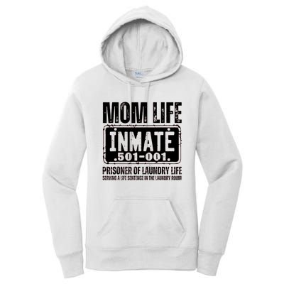 Mom Life Inmate Funny Halloween Costume Family Matching Women's Pullover Hoodie