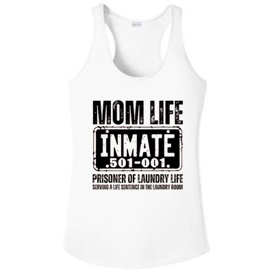 Mom Life Inmate Funny Halloween Costume Family Matching Ladies PosiCharge Competitor Racerback Tank