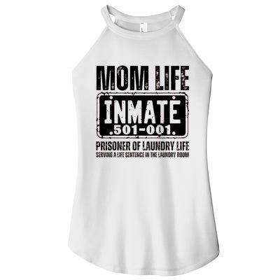 Mom Life Inmate Funny Halloween Costume Family Matching Women's Perfect Tri Rocker Tank