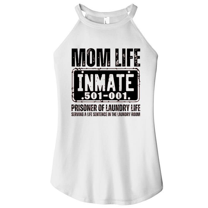 Mom Life Inmate Funny Halloween Costume Family Matching Women's Perfect Tri Rocker Tank