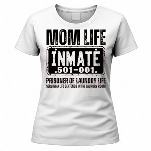 Mom Life Inmate Funny Halloween Costume Family Matching Women's T-Shirt