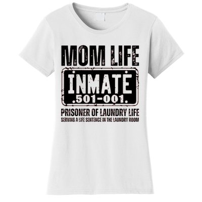 Mom Life Inmate Funny Halloween Costume Family Matching Women's T-Shirt