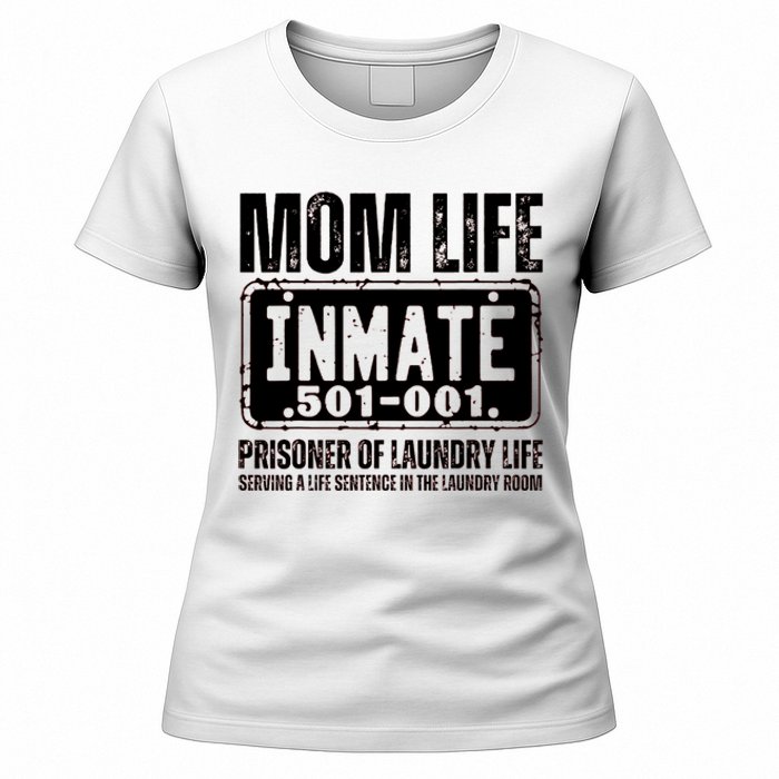 Mom Life Inmate Funny Halloween Costume Family Matching Women's T-Shirt